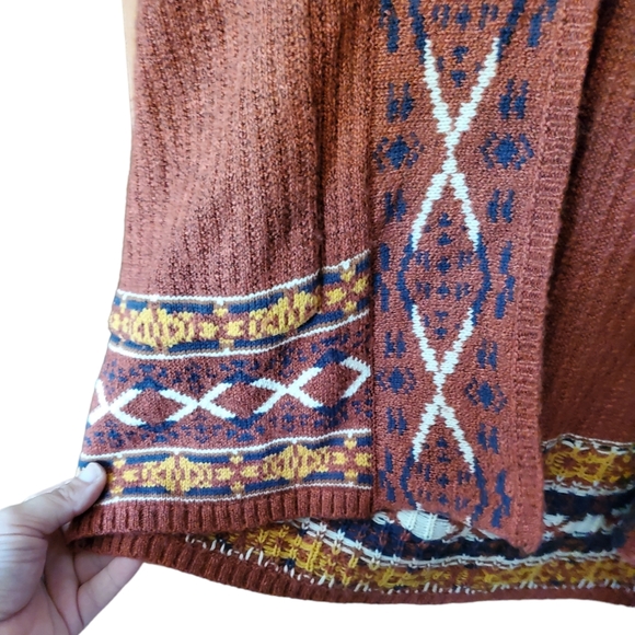 Lucky Brand Aztecan Cardigan L - Picture 4 of 9